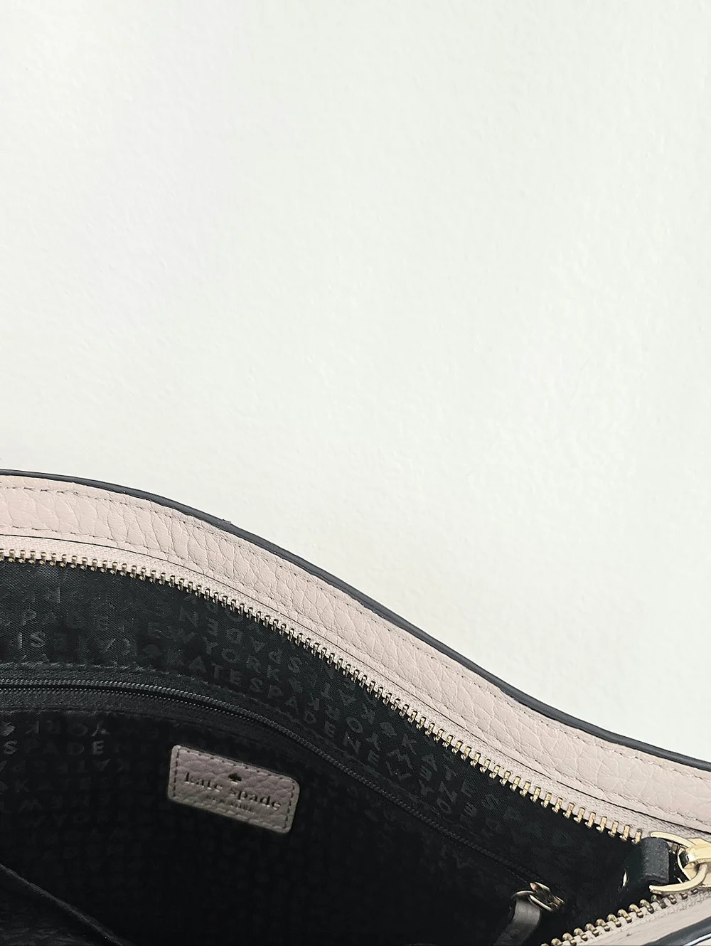 kate spade Pink and Black Leather Crossbody